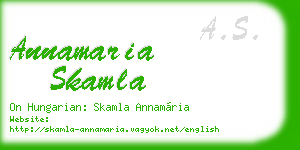 annamaria skamla business card