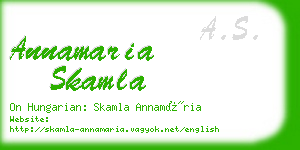annamaria skamla business card